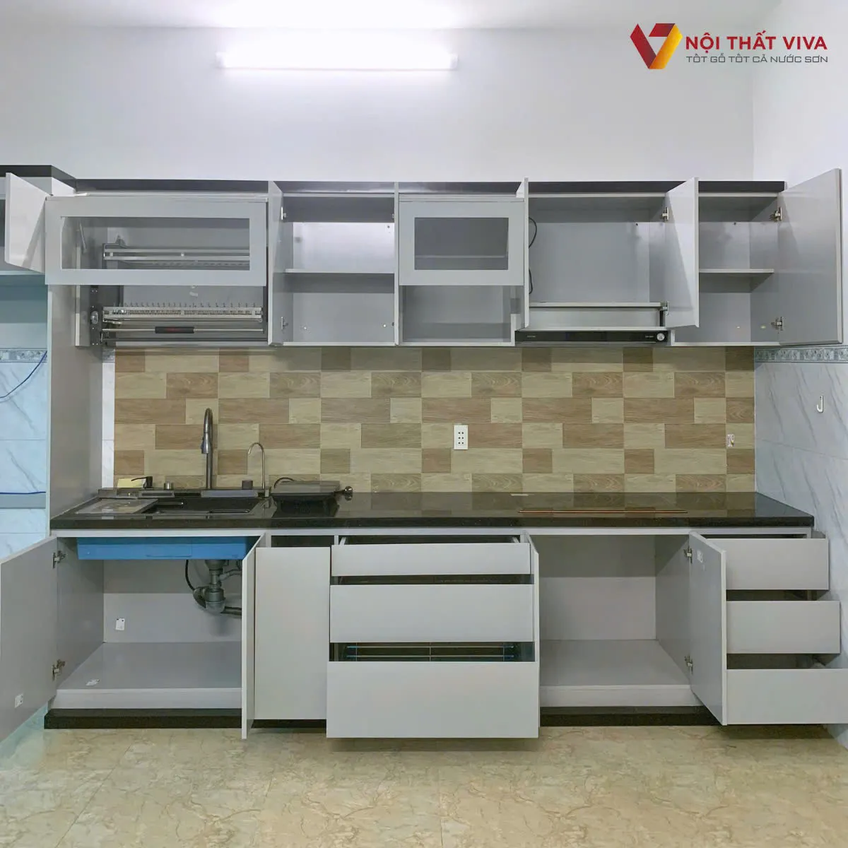 Báo giá tủ bếp gỗ MDF lõi xanh An Cường hiện đại, ưu đãi nhất Báo giá tủ bếp gỗ MDF lõi xanh An Cường hiện đại, ưu đãi nhất