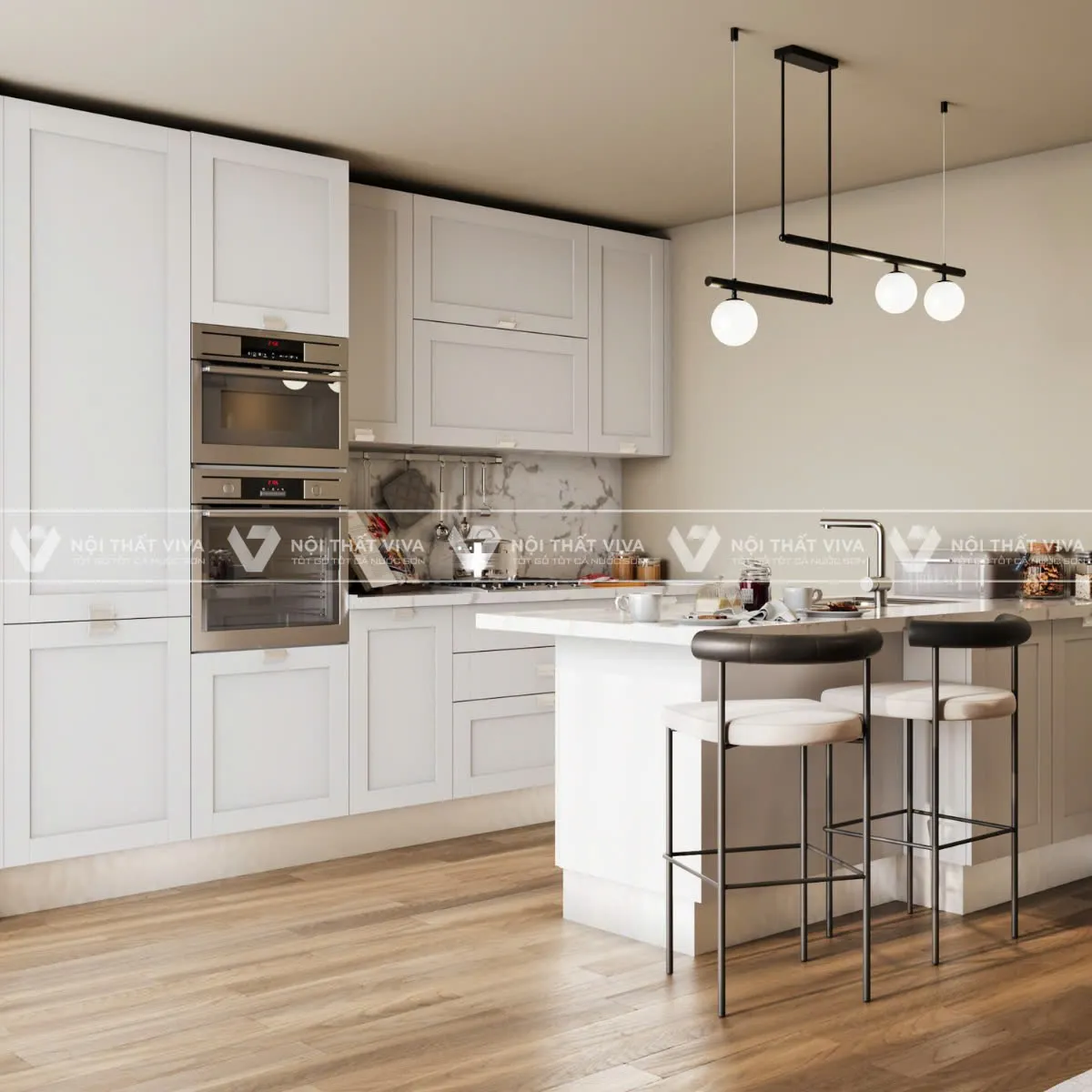 Báo giá tủ bếp gỗ MDF lõi xanh An Cường hiện đại, ưu đãi nhất Báo giá tủ bếp gỗ MDF lõi xanh An Cường hiện đại, ưu đãi nhất