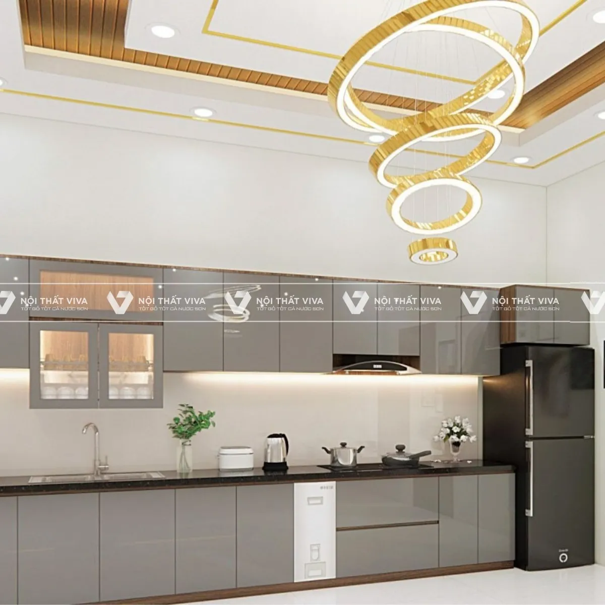 Báo giá tủ bếp MDF phủ Acrylic giá xưởng, kích thước chuẩn trọn gói Báo giá tủ bếp MDF phủ Acrylic giá xưởng, kích thước chuẩn trọn gói