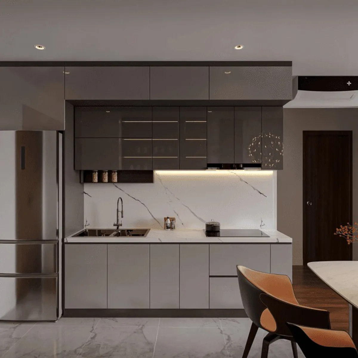 Báo giá tủ bếp MDF phủ Acrylic giá xưởng, kích thước chuẩn trọn gói Báo giá tủ bếp MDF phủ Acrylic giá xưởng, kích thước chuẩn trọn gói