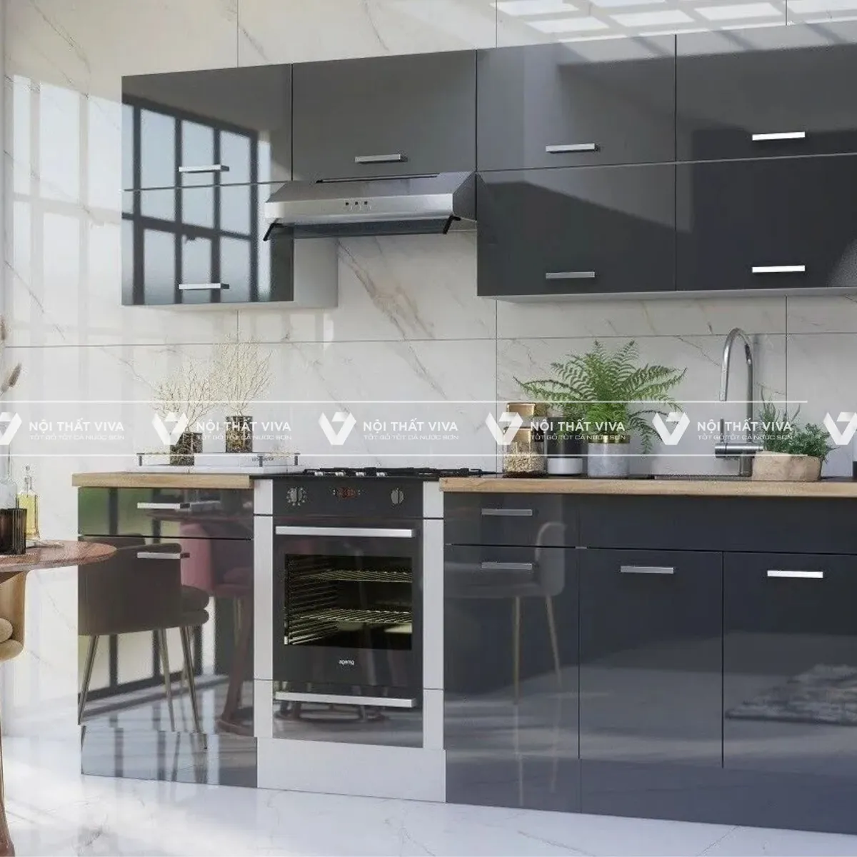 Báo giá tủ bếp MDF phủ Acrylic giá xưởng, kích thước chuẩn trọn gói Báo giá tủ bếp MDF phủ Acrylic giá xưởng, kích thước chuẩn trọn gói