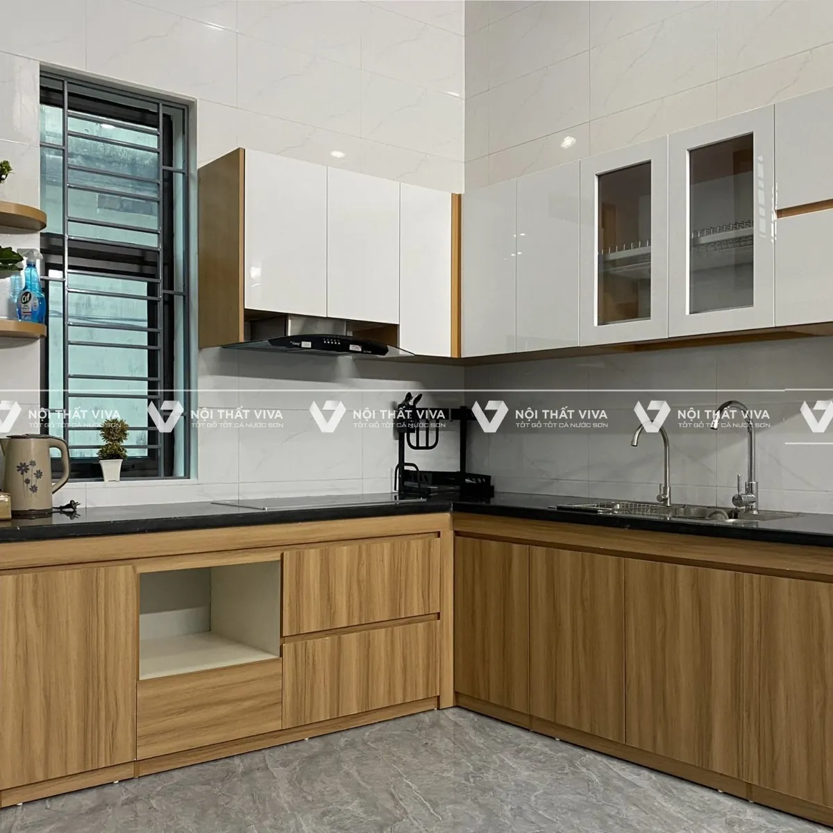 Bộ sưu tập 10 mẫu tủ bếp gỗ công nghiệp chữ L đẹp nhất 2025 Bộ sưu tập 10 mẫu tủ bếp gỗ công nghiệp chữ L đẹp nhất 2025