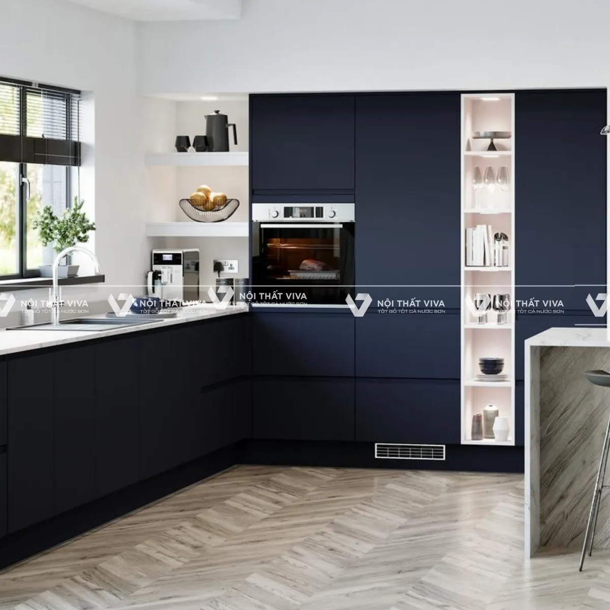 Bộ sưu tập 10 mẫu tủ bếp gỗ công nghiệp chữ L đẹp nhất 2025 Bộ sưu tập 10 mẫu tủ bếp gỗ công nghiệp chữ L đẹp nhất 2025