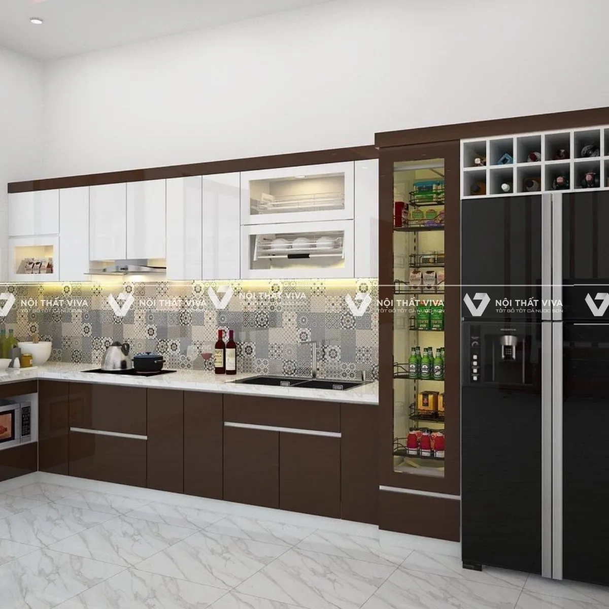 Bộ sưu tập 10 mẫu tủ bếp gỗ công nghiệp chữ L đẹp nhất 2025 Bộ sưu tập 10 mẫu tủ bếp gỗ công nghiệp chữ L đẹp nhất 2025