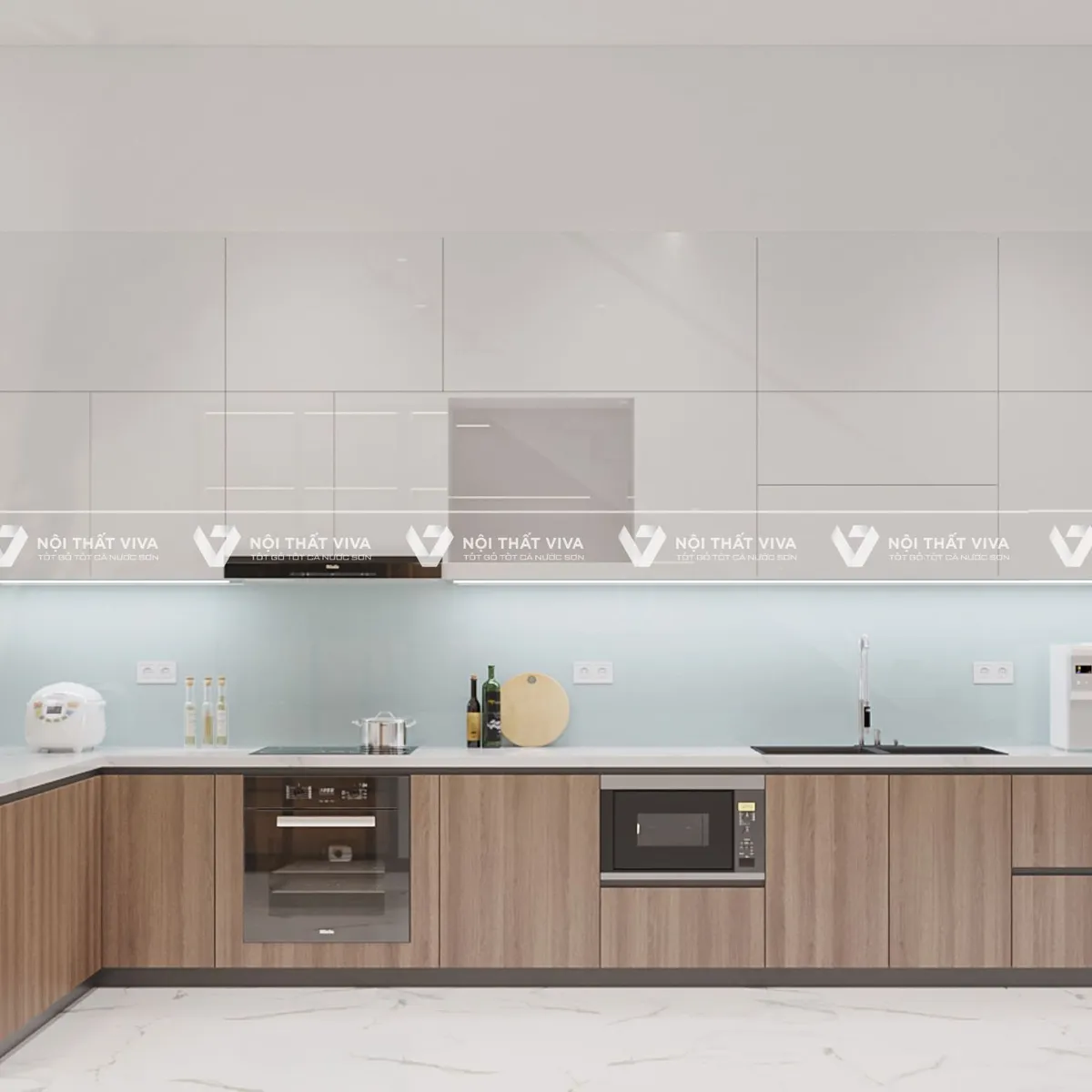 Bộ sưu tập 10 mẫu tủ bếp gỗ công nghiệp chữ L đẹp nhất 2025 Bộ sưu tập 10 mẫu tủ bếp gỗ công nghiệp chữ L đẹp nhất 2025