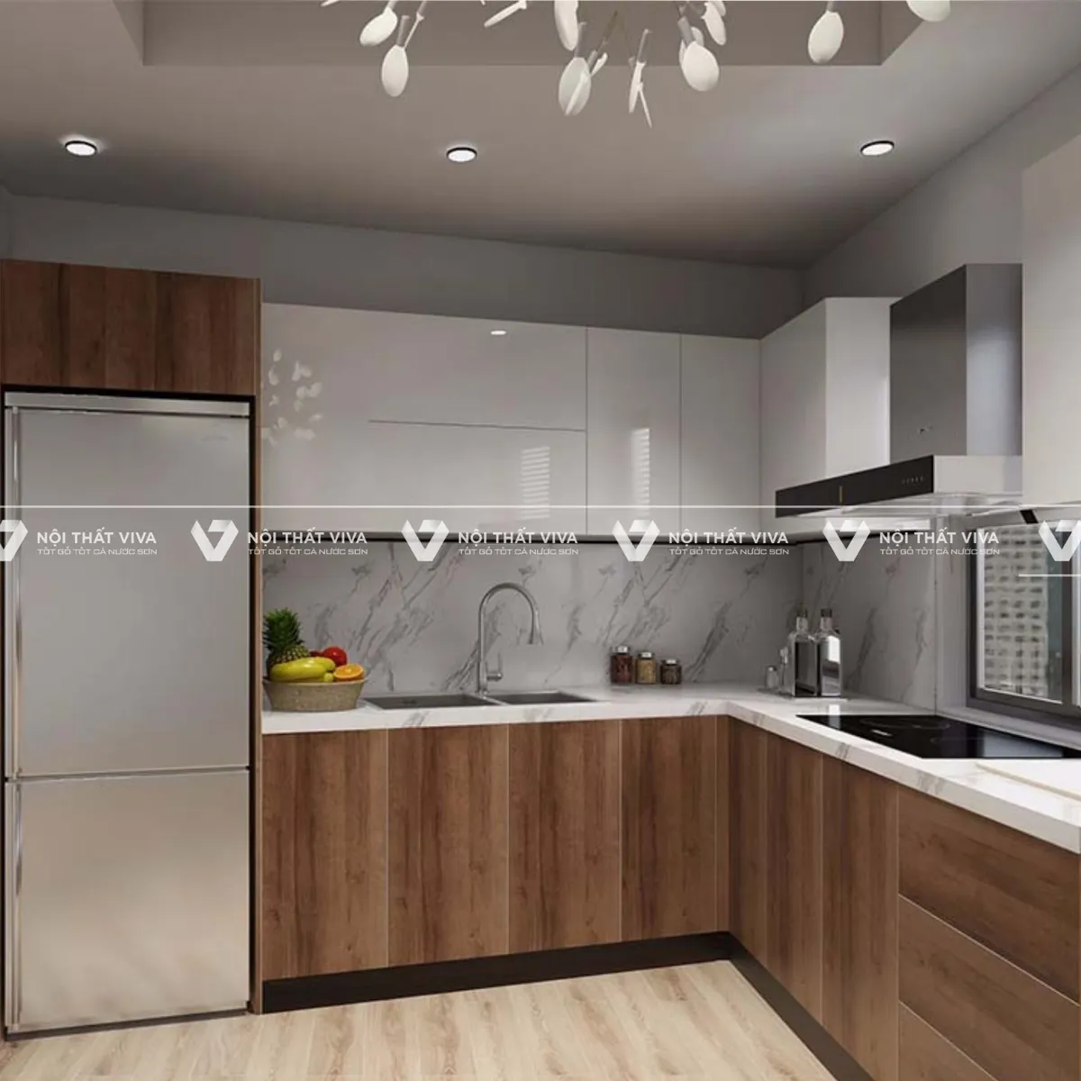 Bộ sưu tập 10 mẫu tủ bếp gỗ công nghiệp chữ L đẹp nhất 2025 Bộ sưu tập 10 mẫu tủ bếp gỗ công nghiệp chữ L đẹp nhất 2025