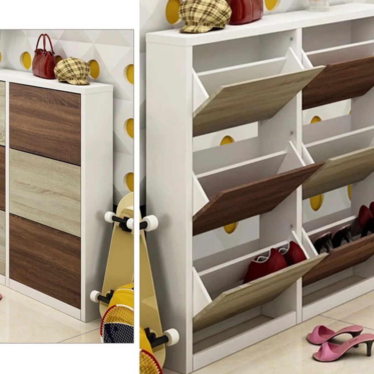 Bộ sưu tập tủ giày thông minh đẹp và tiện lợi dành cho căn hộ hiện đại Bộ sưu tập tủ giày thông minh đẹp và tiện lợi dành cho căn hộ hiện đại