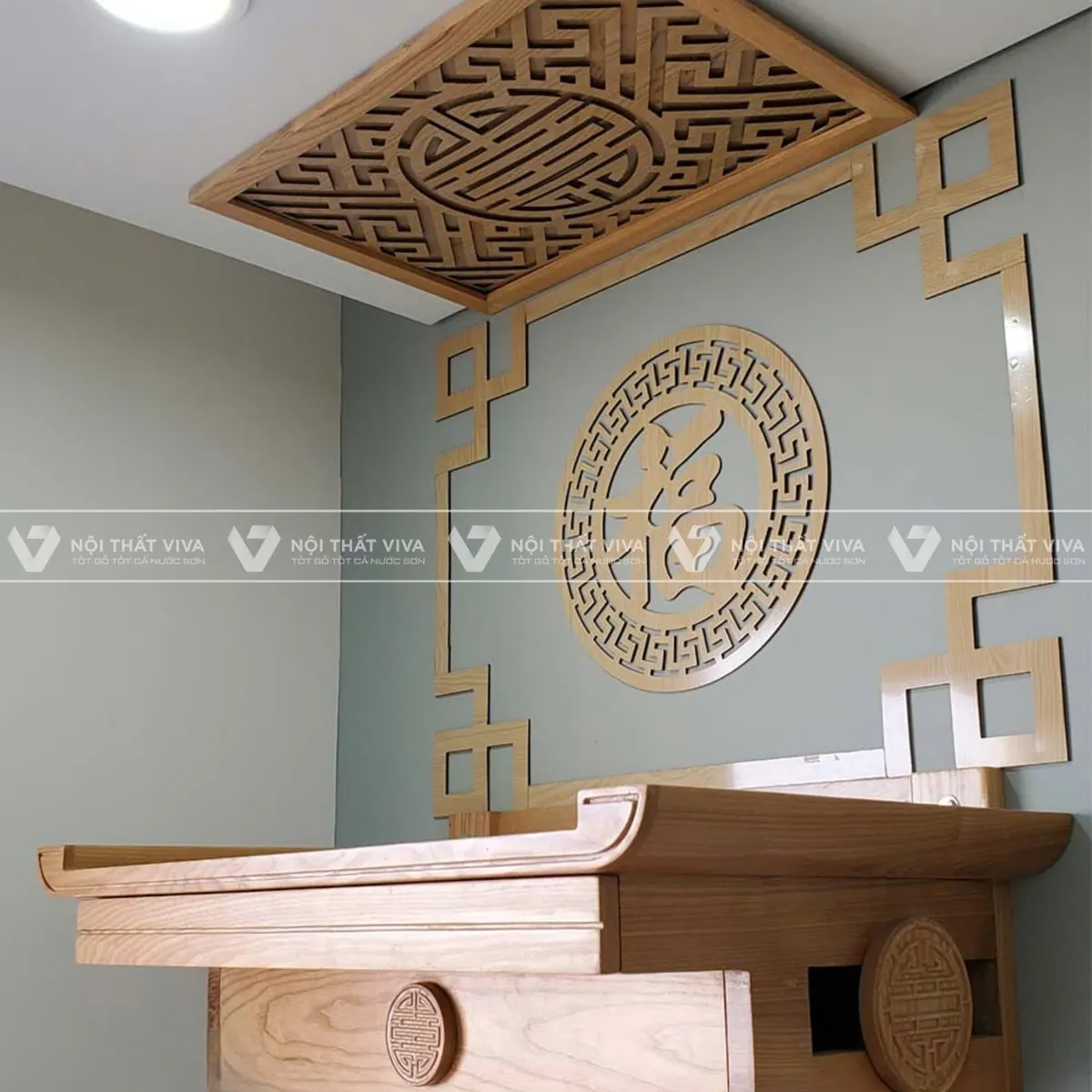 Chi tiết cách bài trí bàn thờ Quan Âm treo tường tại gia đúng chuẩn  Chi tiết cách bài trí bàn thờ Quan Âm treo tường tại gia đúng chuẩn