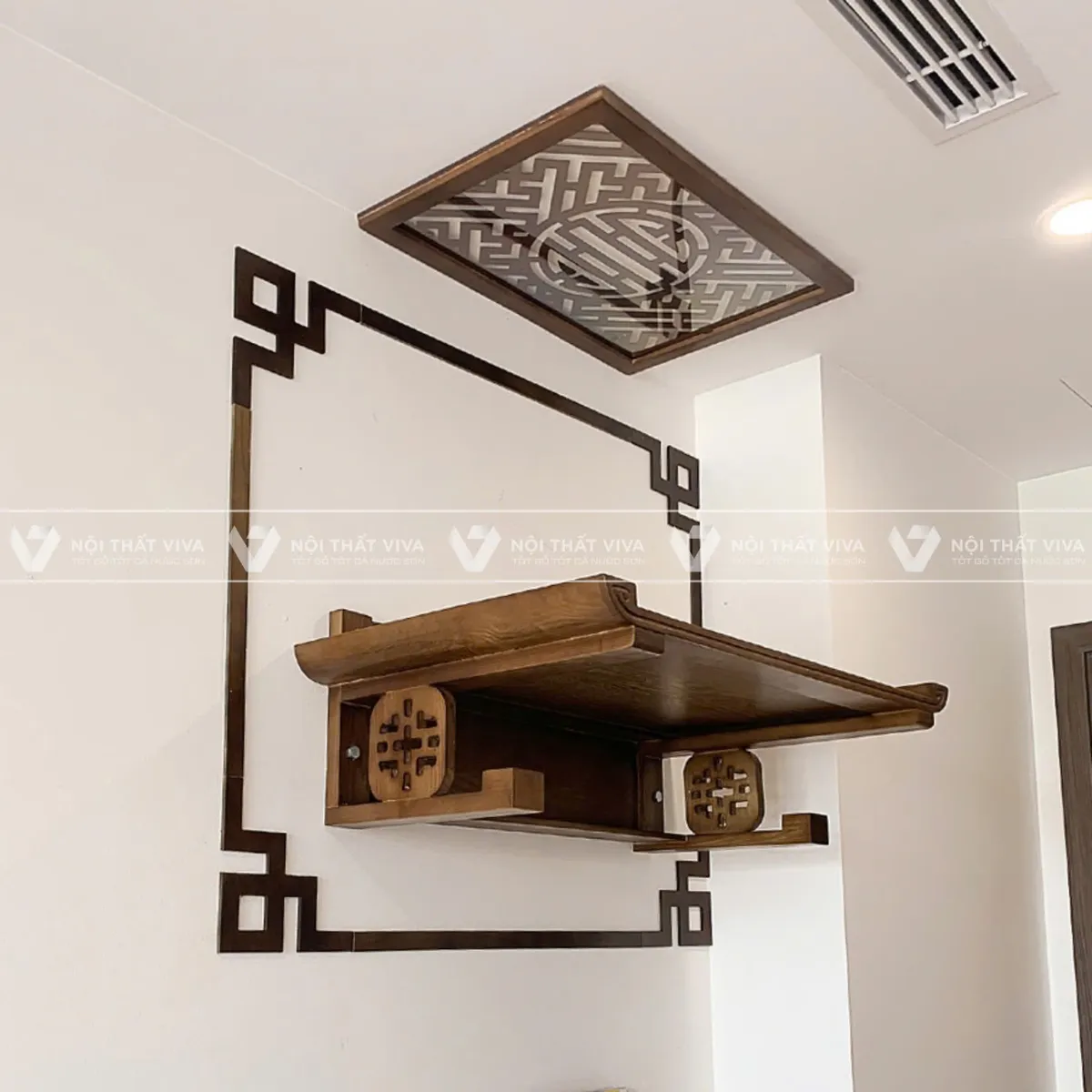 Chi tiết cách bài trí bàn thờ Quan Âm treo tường tại gia đúng chuẩn  Chi tiết cách bài trí bàn thờ Quan Âm treo tường tại gia đúng chuẩn