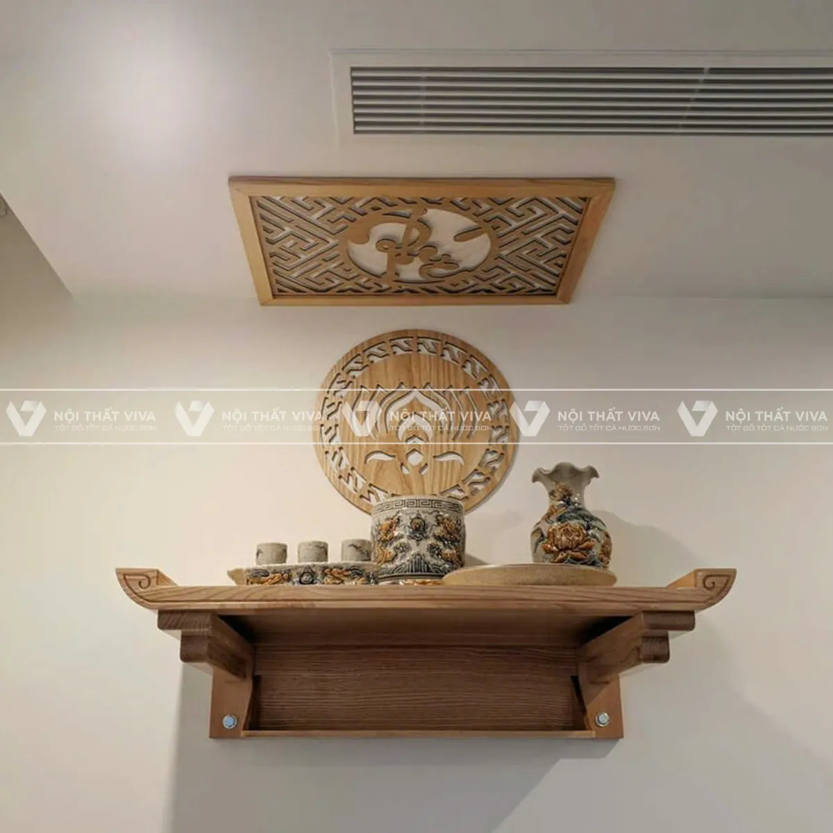 Chi tiết cách bài trí bàn thờ Quan Âm treo tường tại gia đúng chuẩn  Chi tiết cách bài trí bàn thờ Quan Âm treo tường tại gia đúng chuẩn