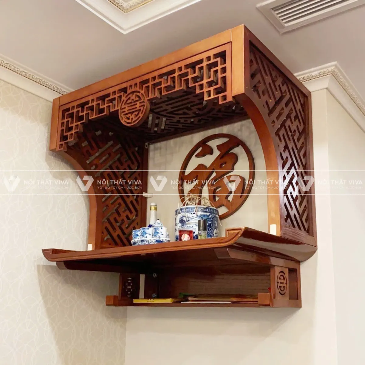 Chi tiết cách bài trí bàn thờ Quan Âm treo tường tại gia đúng chuẩn  Chi tiết cách bài trí bàn thờ Quan Âm treo tường tại gia đúng chuẩn