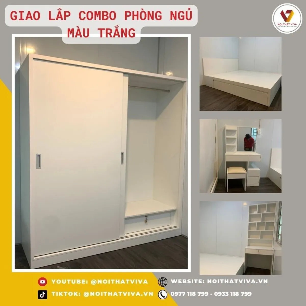Combo Phòng Ngủ Hiện Đại Combo Phòng Ngủ Hiện Đại