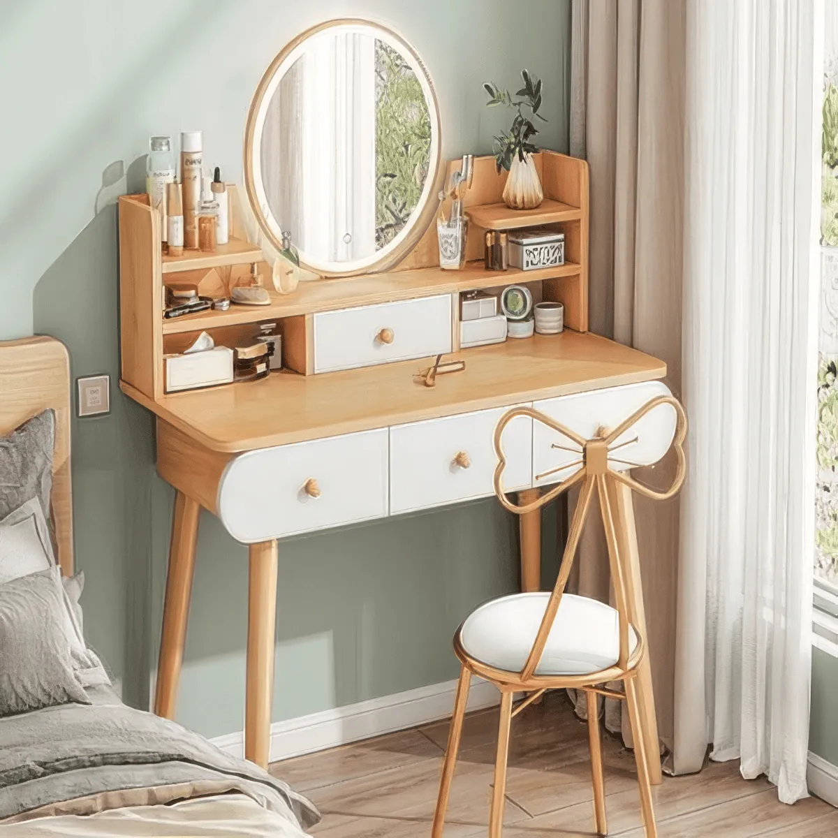 Bàn Trang Điểm Gỗ Công Nghiệp Bàn Trang Điểm Gỗ Công Nghiệp