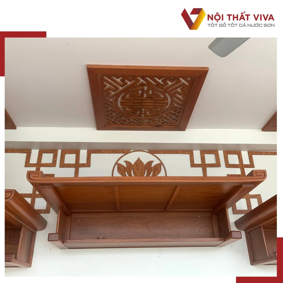 Giao Lắp 3 Bộ Trang Bàn Thờ Treo Tường Bằng Gỗ Gõ Đỏ Chuẩn Phong Thủy Giao Lắp 3 Bộ Trang Bàn Thờ Treo Tường Bằng Gỗ Gõ Đỏ Chuẩn Phong Thủy