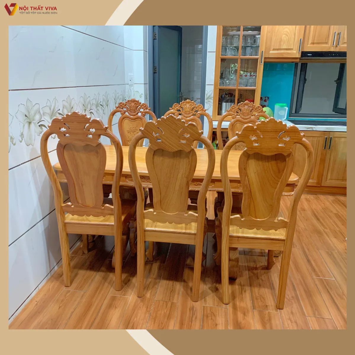 Giao Lắp Bàn Ghế Ăn Gỗ Gõ Đỏ Bánh Tây Chạm Cỗ Điển Chị Hằng - Tân Phú  Giao Lắp Bàn Ghế Ăn Gỗ Gõ Đỏ Bánh Tây Chạm Cỗ Điển Chị Hằng - Tân Phú