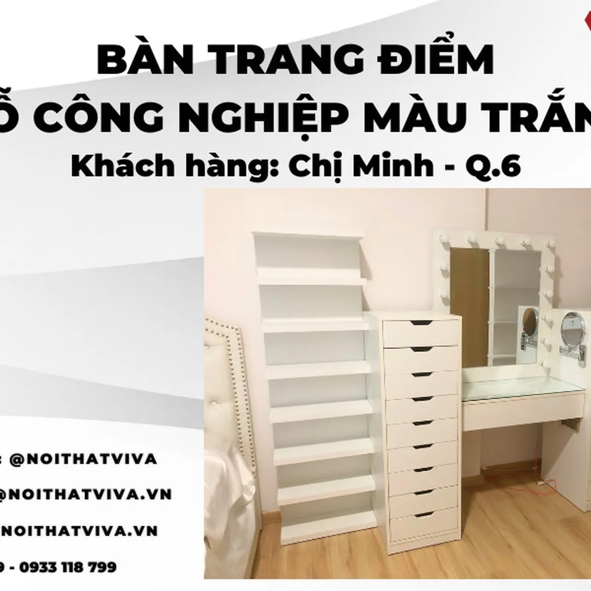 Giao Lắp Bàn Trang Điểm Gỗ Công Nghiệp Giá Rẻ Chị Minh - Quận 6 Giao Lắp Bàn Trang Điểm Gỗ Công Nghiệp Giá Rẻ Chị Minh - Quận 6