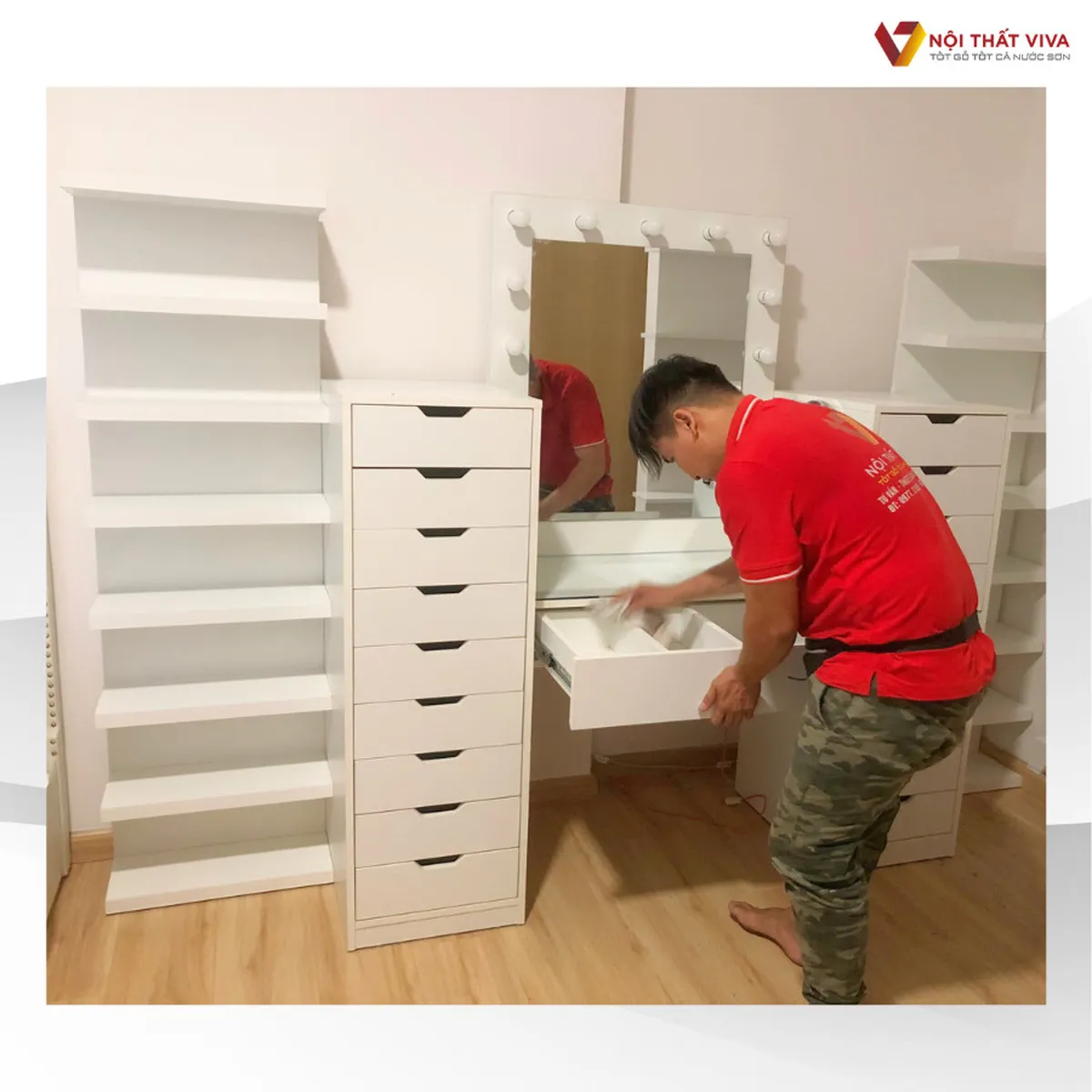 Giao Lắp Bàn Trang Điểm Gỗ Công Nghiệp Giá Rẻ Chị Minh - Quận 6 Giao Lắp Bàn Trang Điểm Gỗ Công Nghiệp Giá Rẻ Chị Minh - Quận 6