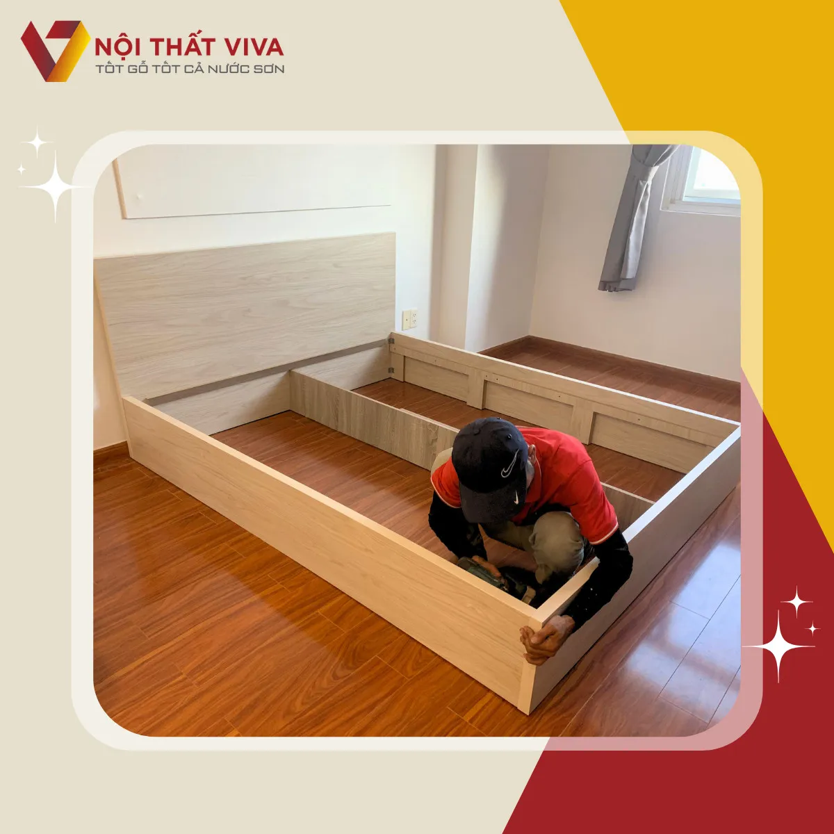 Giao Lắp Giường Ngủ Gỗ Melamine Giá Rẻ  Màu Sắc Hiện Đại Và Chất Lượng Giao Lắp Giường Ngủ Gỗ Melamine Giá Rẻ  Màu Sắc Hiện Đại Và Chất Lượng