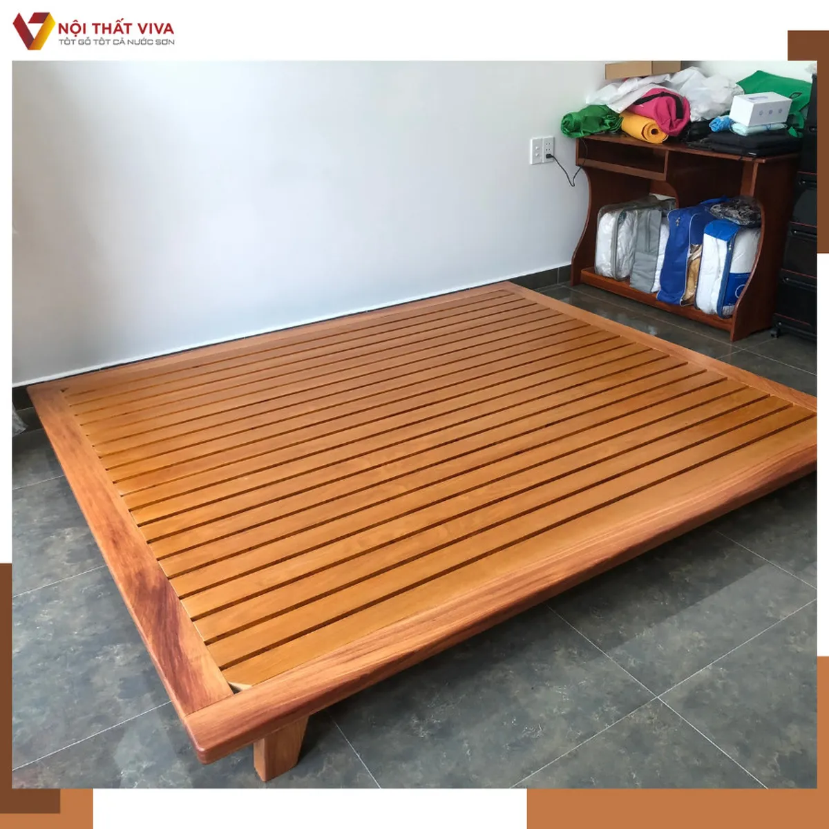 Giao Lắp Giường Ngủ Kiểu Nhật Gỗ Tự Nhiên Anh Toàn - Phú Nhuận Giao Lắp Giường Ngủ Kiểu Nhật Gỗ Tự Nhiên Anh Toàn - Phú Nhuận