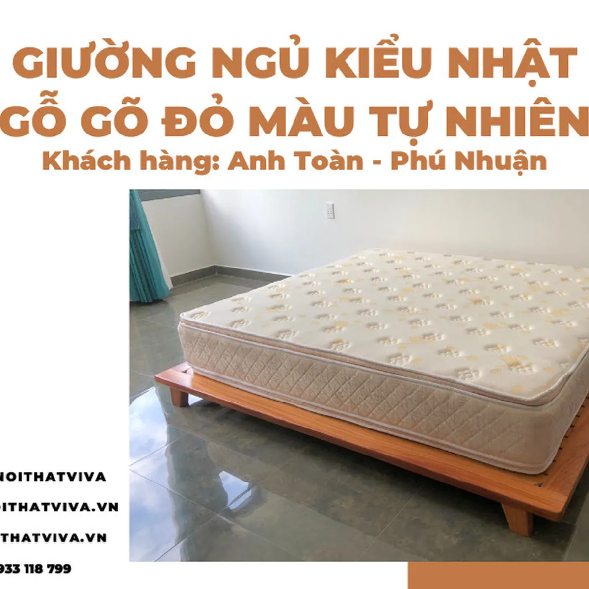 Giao Lắp Giường Ngủ Kiểu Nhật Gỗ Tự Nhiên Anh Toàn - Phú Nhuận Giao Lắp Giường Ngủ Kiểu Nhật Gỗ Tự Nhiên Anh Toàn - Phú Nhuận