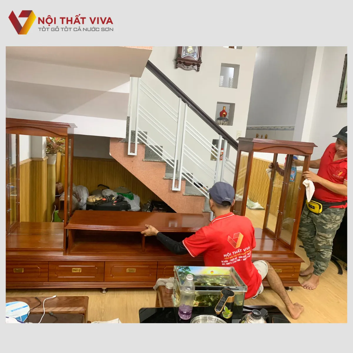 Giao Lắp Kệ Tivi Kèm Tủ Rượu Gỗ Xoan Đào Cao Cấp cô Vân - Gò Vấp Giao Lắp Kệ Tivi Kèm Tủ Rượu Gỗ Xoan Đào Cao Cấp cô Vân - Gò Vấp