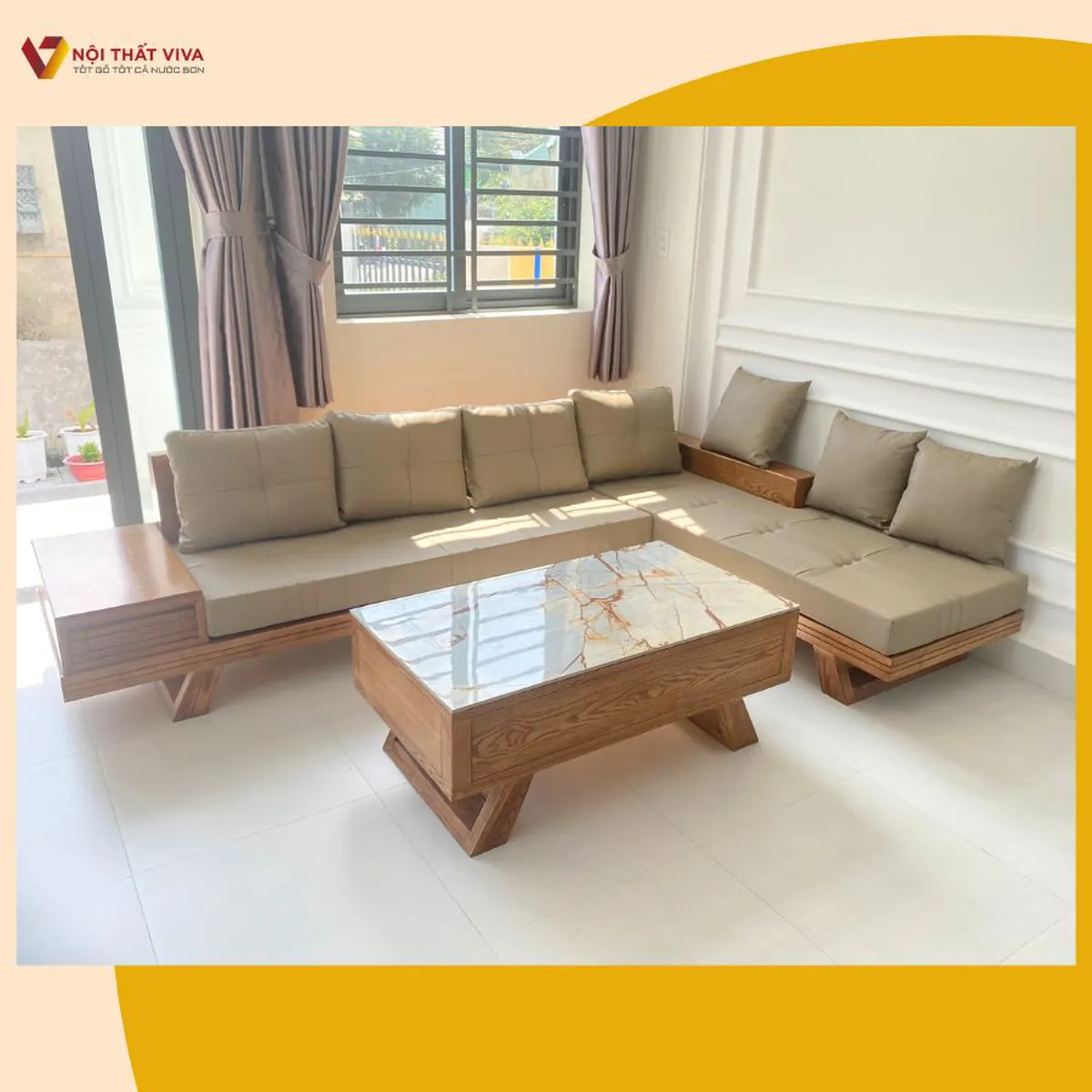 Giao Lắp Mẫu Ghế Sofa Gỗ Sồi Anh Tâm - Long An Sang Trọng Và Đẳng Cấp Giao Lắp Mẫu Ghế Sofa Gỗ Sồi Anh Tâm - Long An Sang Trọng Và Đẳng Cấp