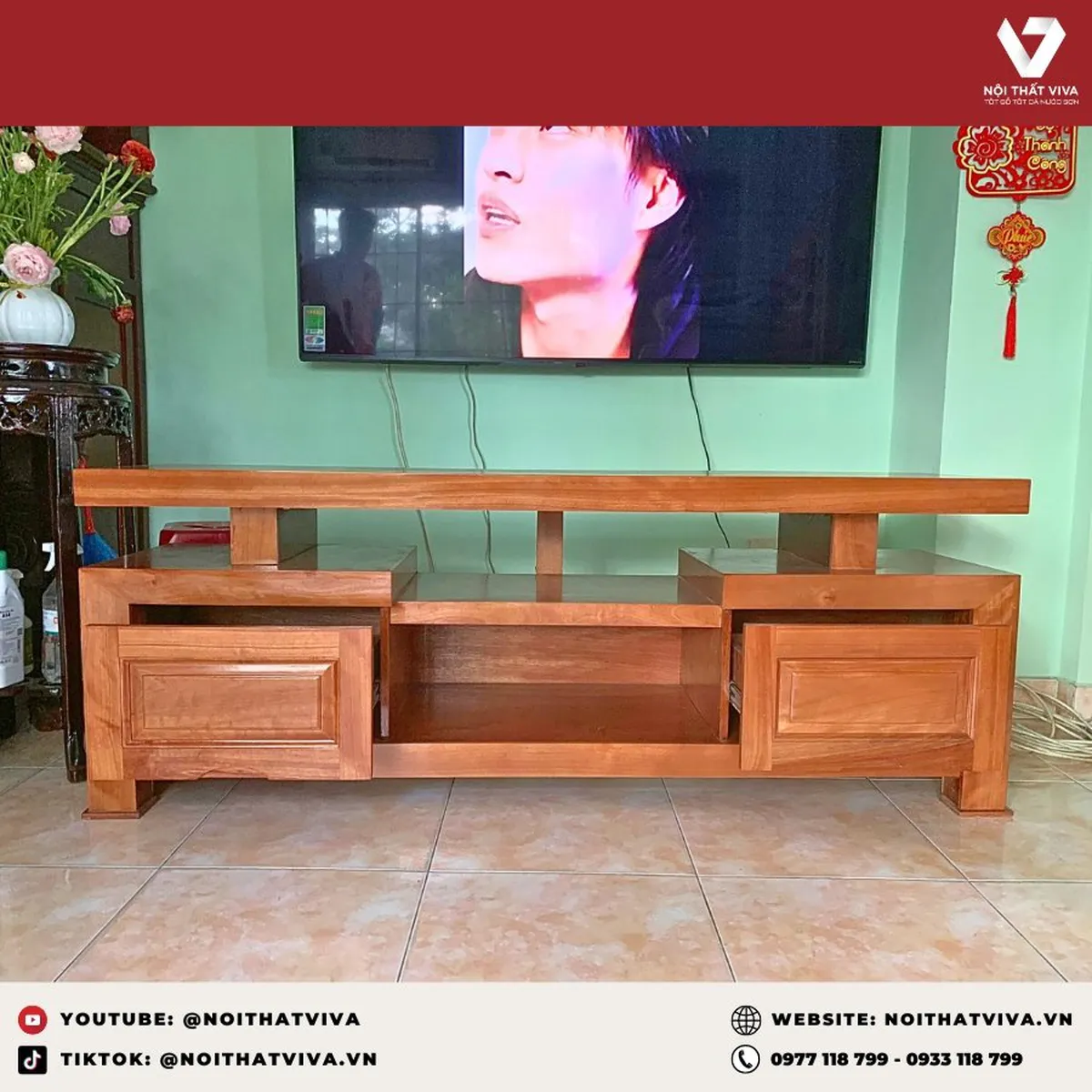 Giao Lắp Mẫu Kệ Tivi Đẹp Bằng Gỗ Xoan Đào Tự Nhiên Sang Trọng Giao Lắp Mẫu Kệ Tivi Đẹp Bằng Gỗ Xoan Đào Tự Nhiên Sang Trọng