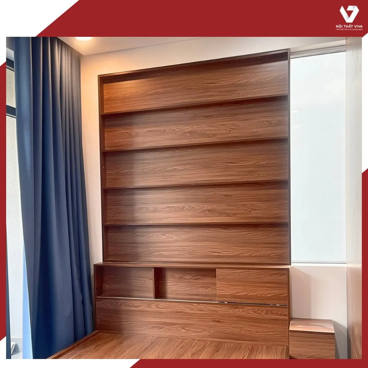 Giao Lắp Mẫu Thiết Kế Giường Ngủ Đẹp Kèm Kệ Sách Treo Tường Hiện Đại Giao Lắp Mẫu Thiết Kế Giường Ngủ Đẹp Kèm Kệ Sách Treo Tường Hiện Đại