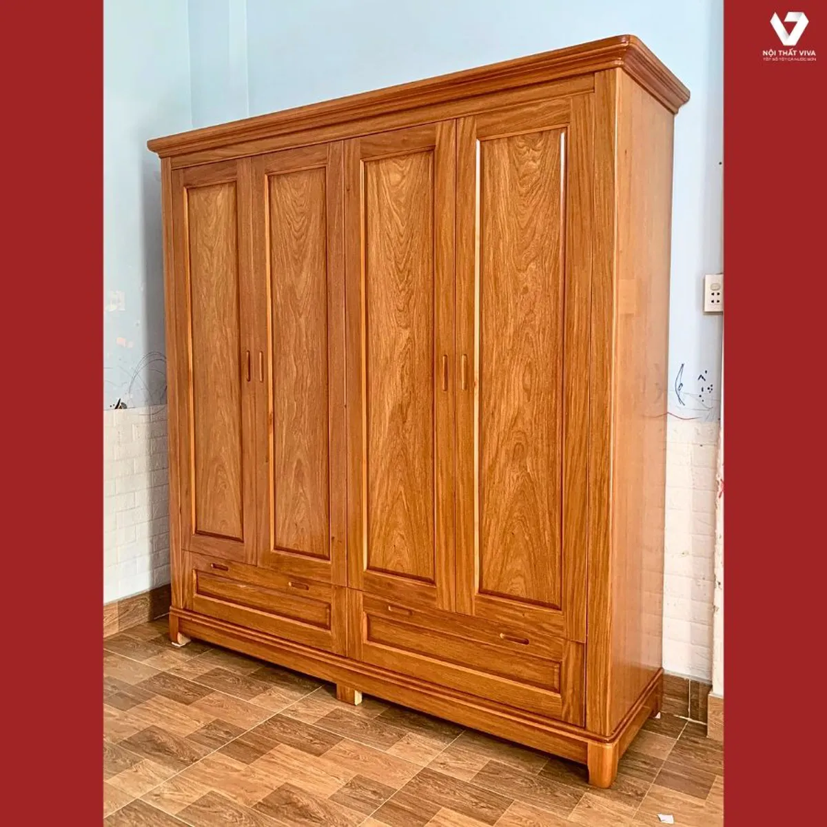 Giao Lắp Mẫu Tủ Quần Áo Gỗ Tự Nhiên - Sự Hòa Quyện Sang Trọng Giao Lắp Mẫu Tủ Quần Áo Gỗ Tự Nhiên - Sự Hòa Quyện Sang Trọng