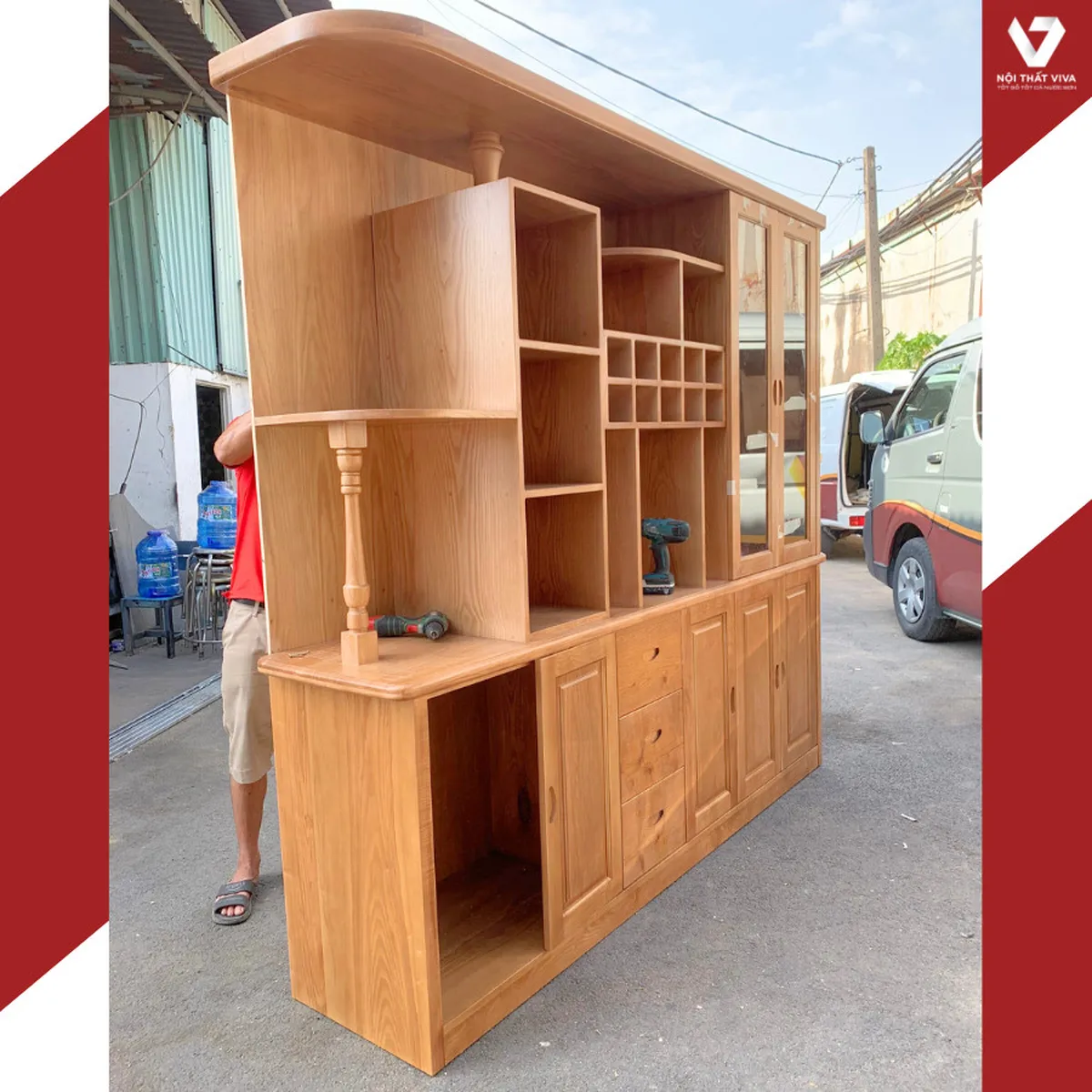 Giao Lắp Mẫu Tủ Rượu Gỗ Tự Nhiên Đẹp - Hoàn Hảo Cho Không Gian Sống  Giao Lắp Mẫu Tủ Rượu Gỗ Tự Nhiên Đẹp - Hoàn Hảo Cho Không Gian Sống