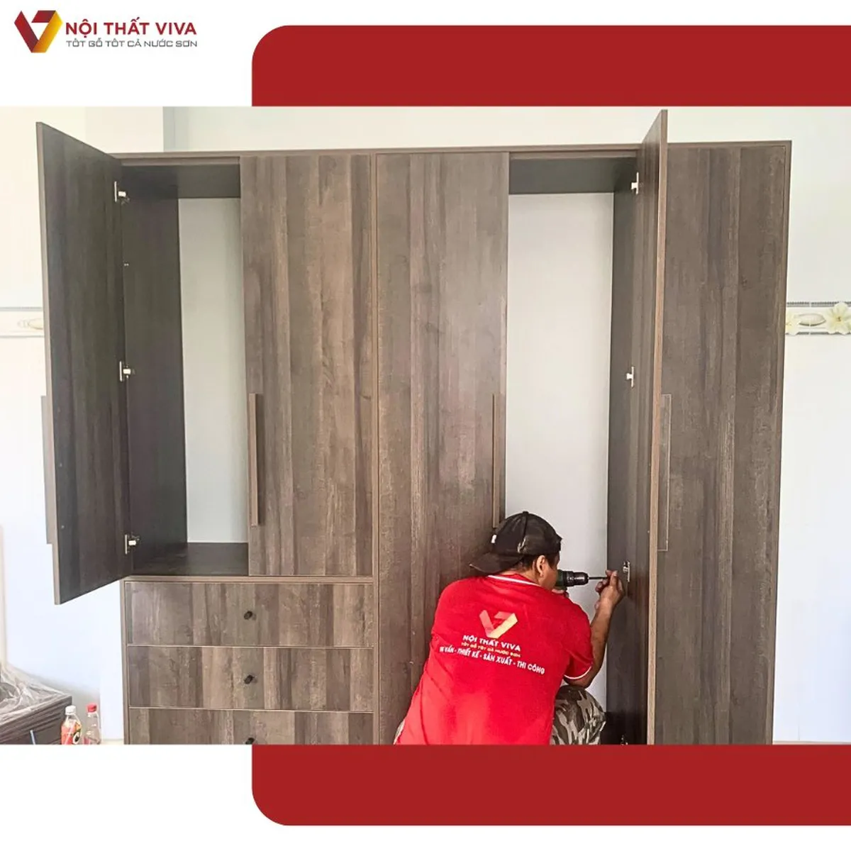 Giao Lắp Nội Thất Phòng Ngủ Hiện Đại Sang Trọng - Màu Xám Thanh Lịch Giao Lắp Nội Thất Phòng Ngủ Hiện Đại Sang Trọng - Màu Xám Thanh Lịch