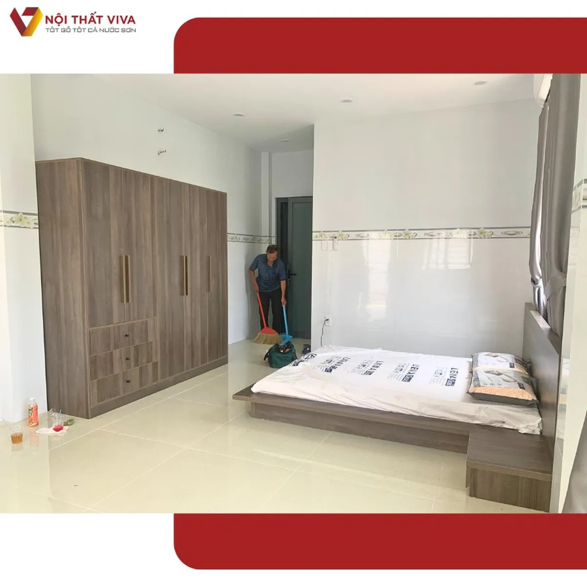 Giao Lắp Nội Thất Phòng Ngủ Hiện Đại Sang Trọng - Màu Xám Thanh Lịch Giao Lắp Nội Thất Phòng Ngủ Hiện Đại Sang Trọng - Màu Xám Thanh Lịch