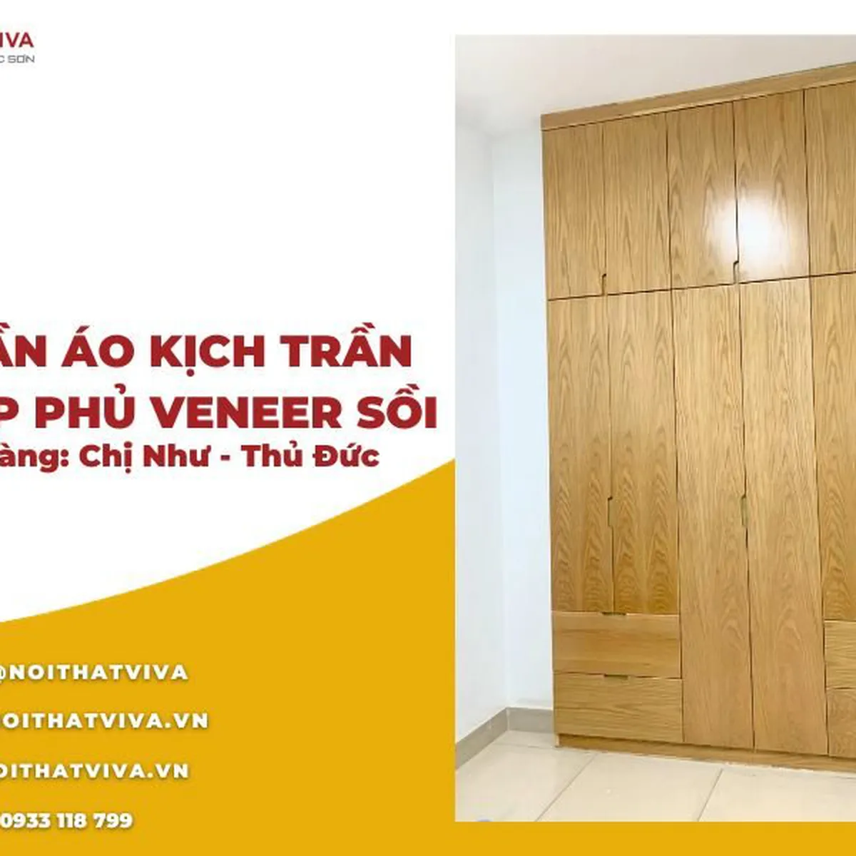 Giao Lắp Tủ Quần Áo Gỗ Cao Su Ghép Phủ Veneer Sồi Chị Như - Thủ Đức Giao Lắp Tủ Quần Áo Gỗ Cao Su Ghép Phủ Veneer Sồi Chị Như - Thủ Đức