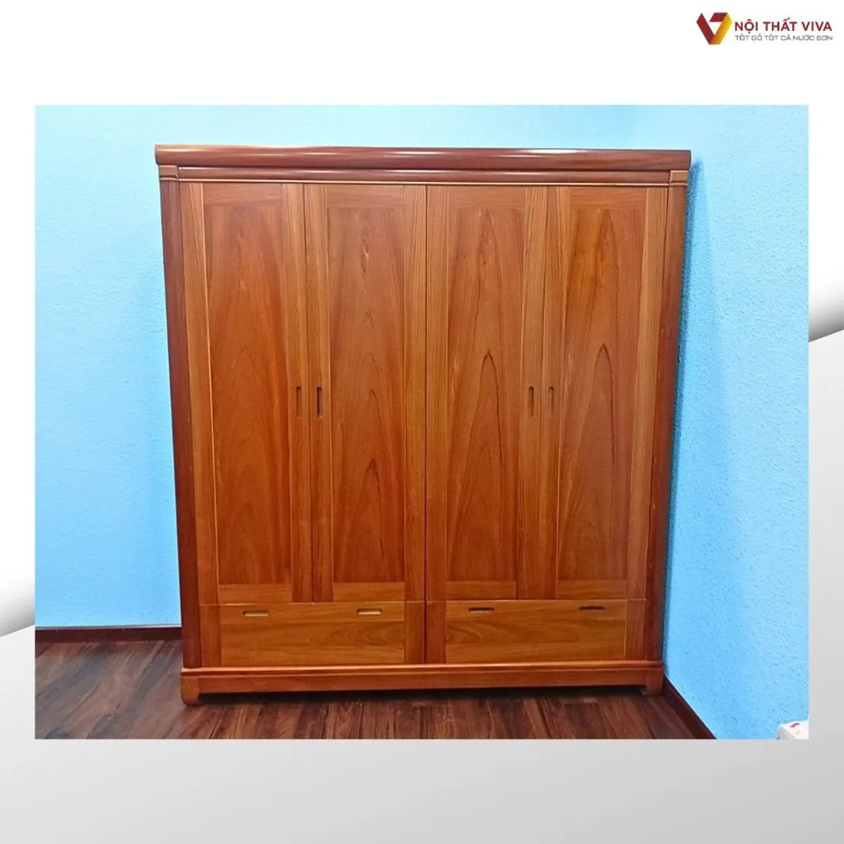 Giao Lắp Tủ Quần Áo Gỗ Gõ Đỏ 4 Cánh Và Giường Ngủ Gỗ Hương Xám Giao Lắp Tủ Quần Áo Gỗ Gõ Đỏ 4 Cánh Và Giường Ngủ Gỗ Hương Xám