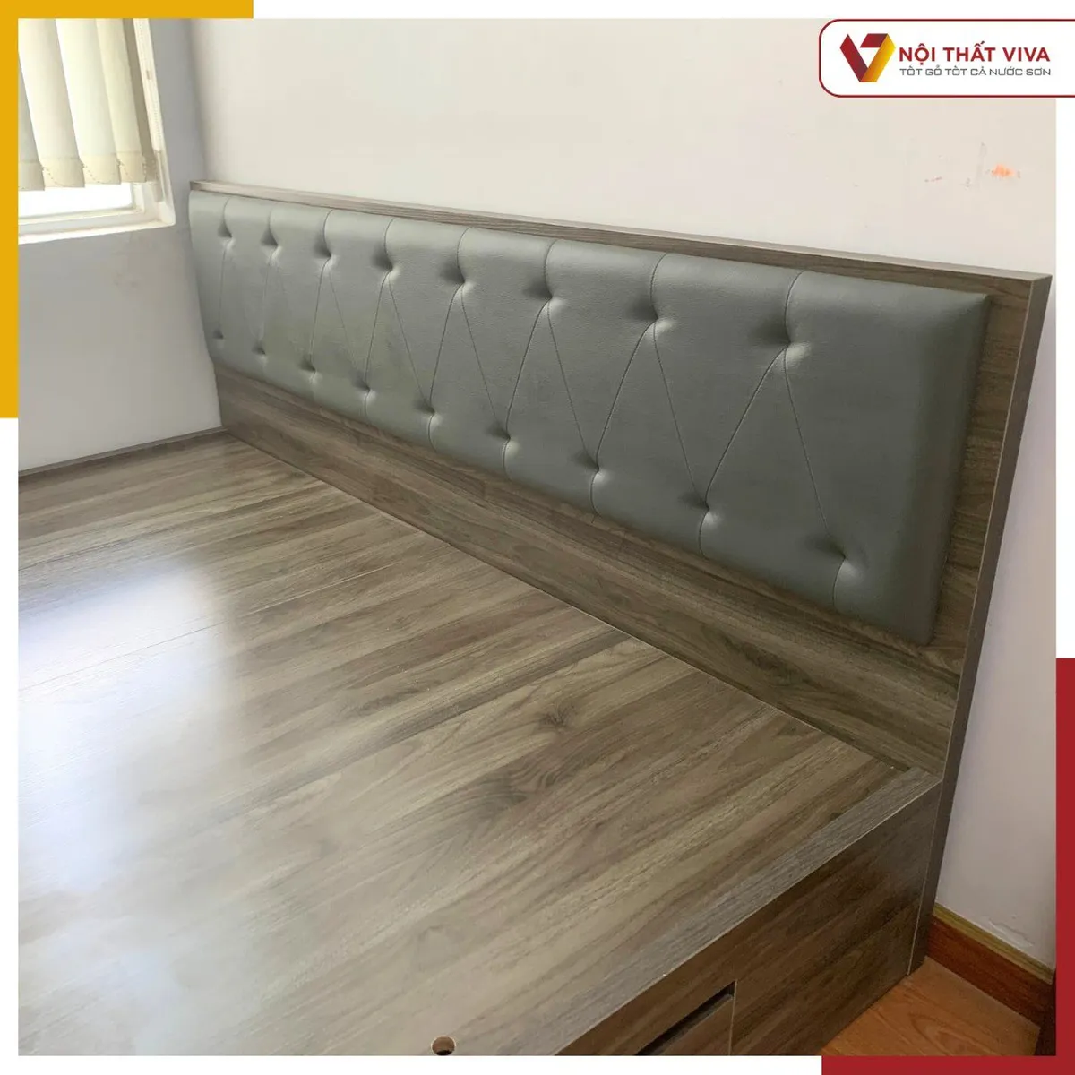 Giường Ngủ 1m6 Có Ngăn Kéo Gỗ MDF Cao Cấp - Thiết Kế Hiện Đại  Giường Ngủ 1m6 Có Ngăn Kéo Gỗ MDF Cao Cấp - Thiết Kế Hiện Đại