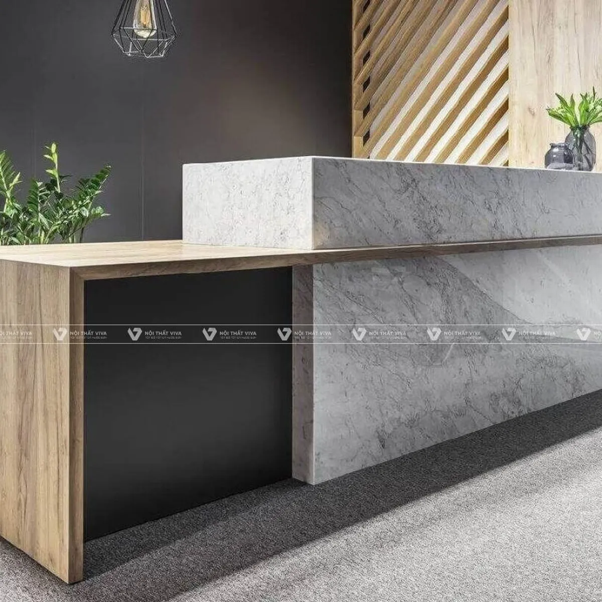 Gợi ý 10+ mẫu quầy lễ tân gỗ tự nhiên ấn tượng cho không gian đón khách Gợi ý 10+ mẫu quầy lễ tân gỗ tự nhiên ấn tượng cho không gian đón khách