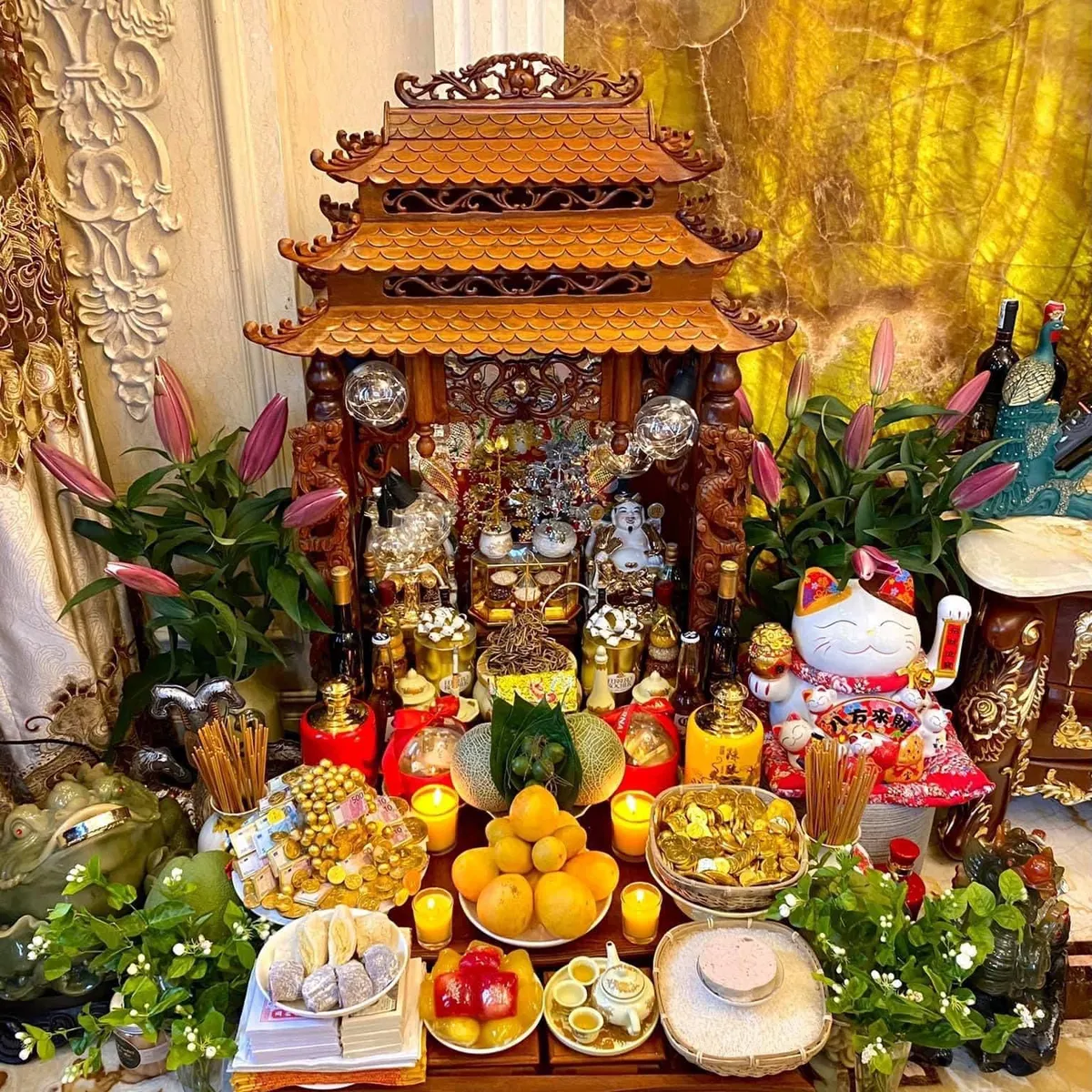 Hút Tài Lộc, May Mắn Với Cách Trang Trí Bàn Thờ Ông Địa Ngày Tết 2024 Hút Tài Lộc, May Mắn Với Cách Trang Trí Bàn Thờ Ông Địa Ngày Tết 2024