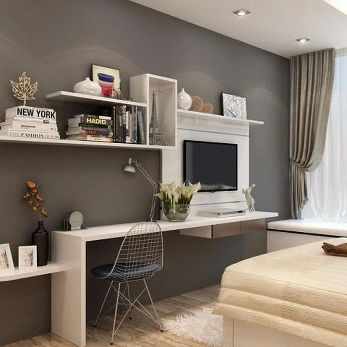 Hướng dẫn trang trí phòng ngủ nhỏ cho nữ đơn giản mà đẹp Hướng dẫn trang trí phòng ngủ nhỏ cho nữ đơn giản mà đẹp