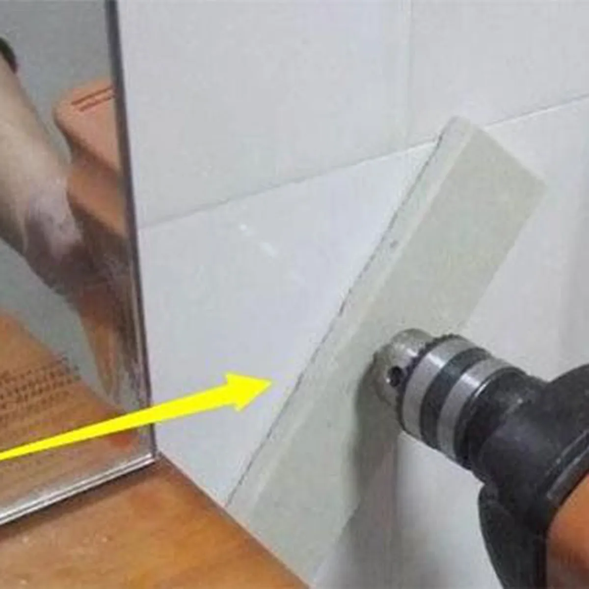 Cách khoan tường không bụi, không sợ bể nứt tường Cách khoan tường không bụi, không sợ bể nứt tường