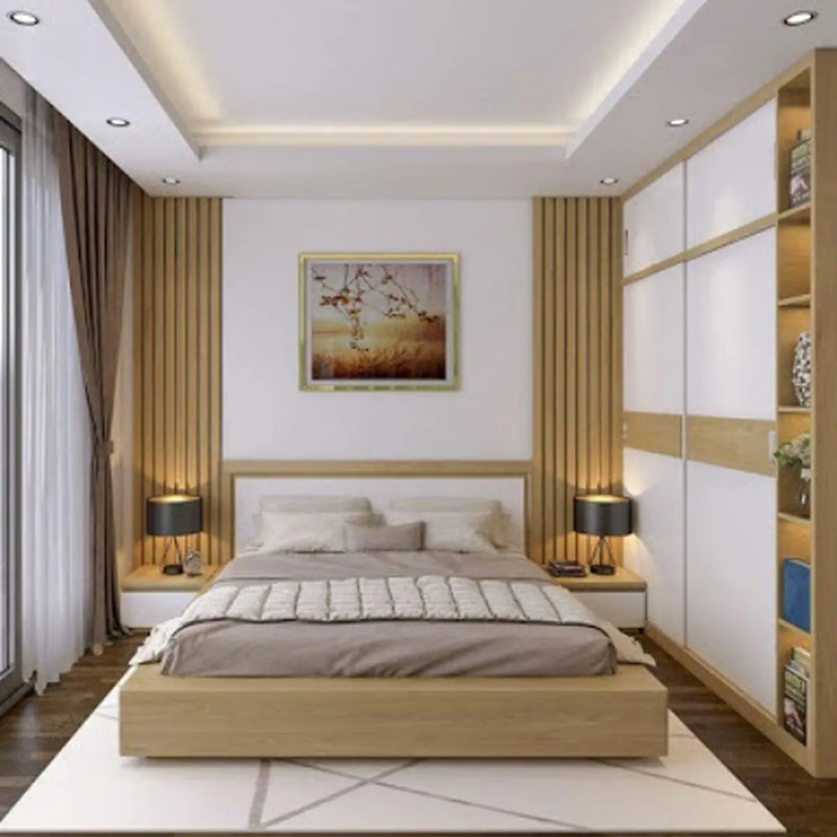 Combo nội thất phòng ngủ gỗ tự nhiên Combo nội thất phòng ngủ gỗ tự nhiên