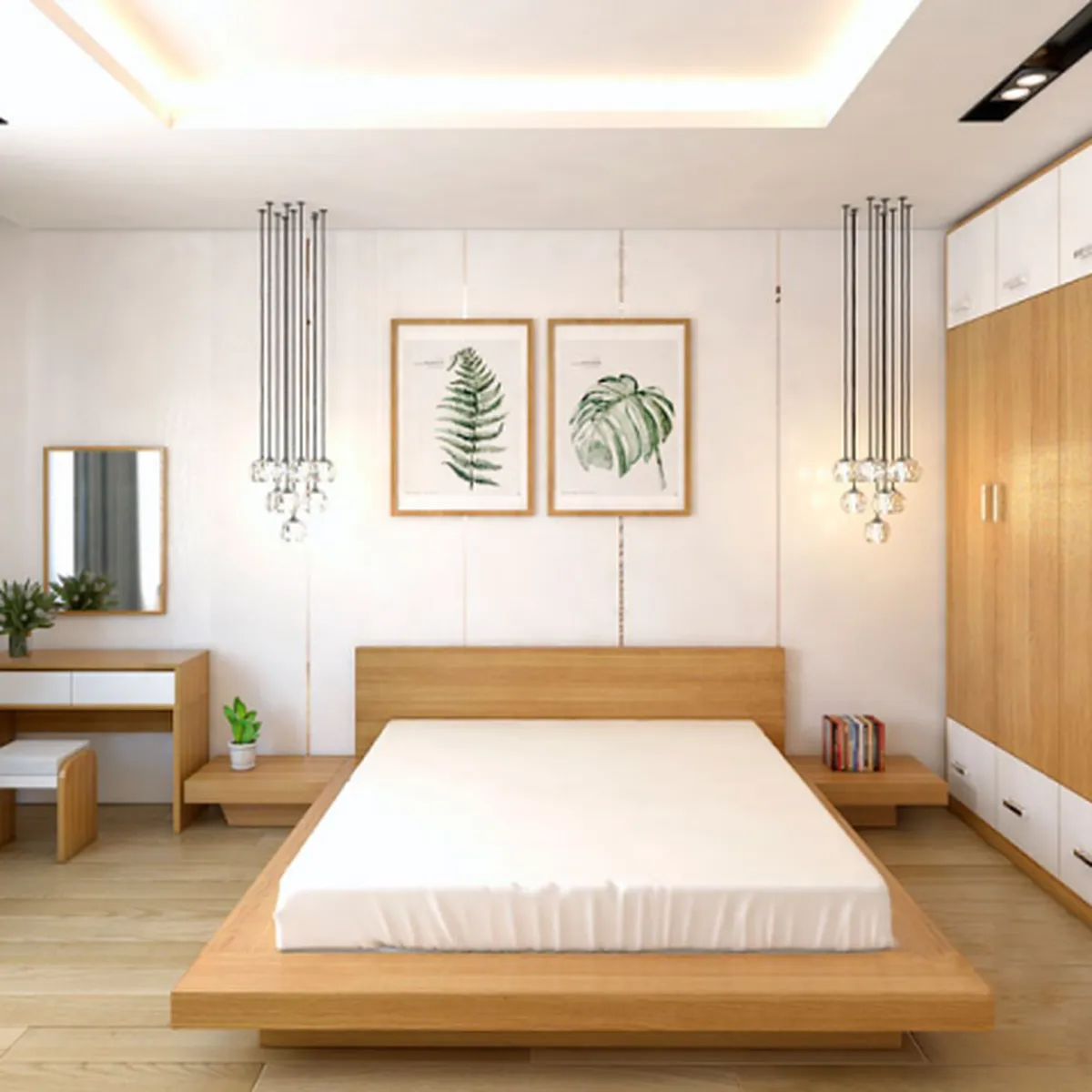 Combo nội thất phòng ngủ gỗ tự nhiên Combo nội thất phòng ngủ gỗ tự nhiên