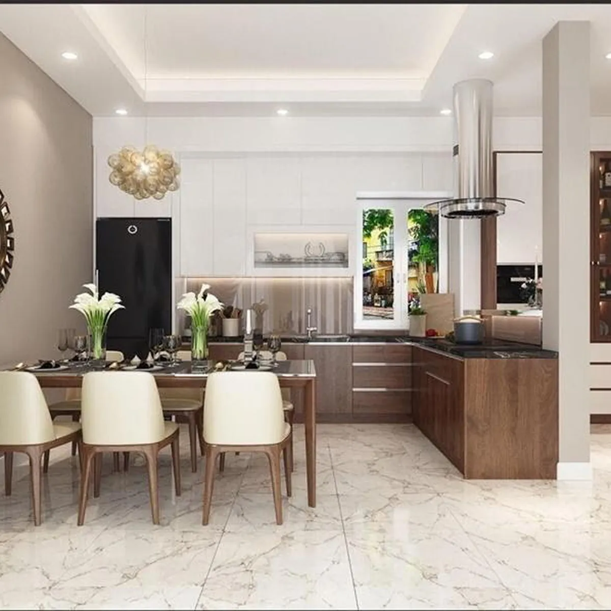 Thiết kế nội thất nhà phố đẹp mặt tiền 6m Thiết kế nội thất nhà phố đẹp mặt tiền 6m