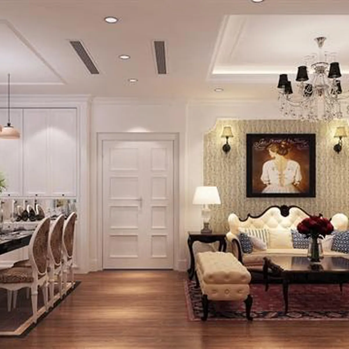 Thiết kế nội thất nhà phố đẹp mặt tiền 6m Thiết kế nội thất nhà phố đẹp mặt tiền 6m