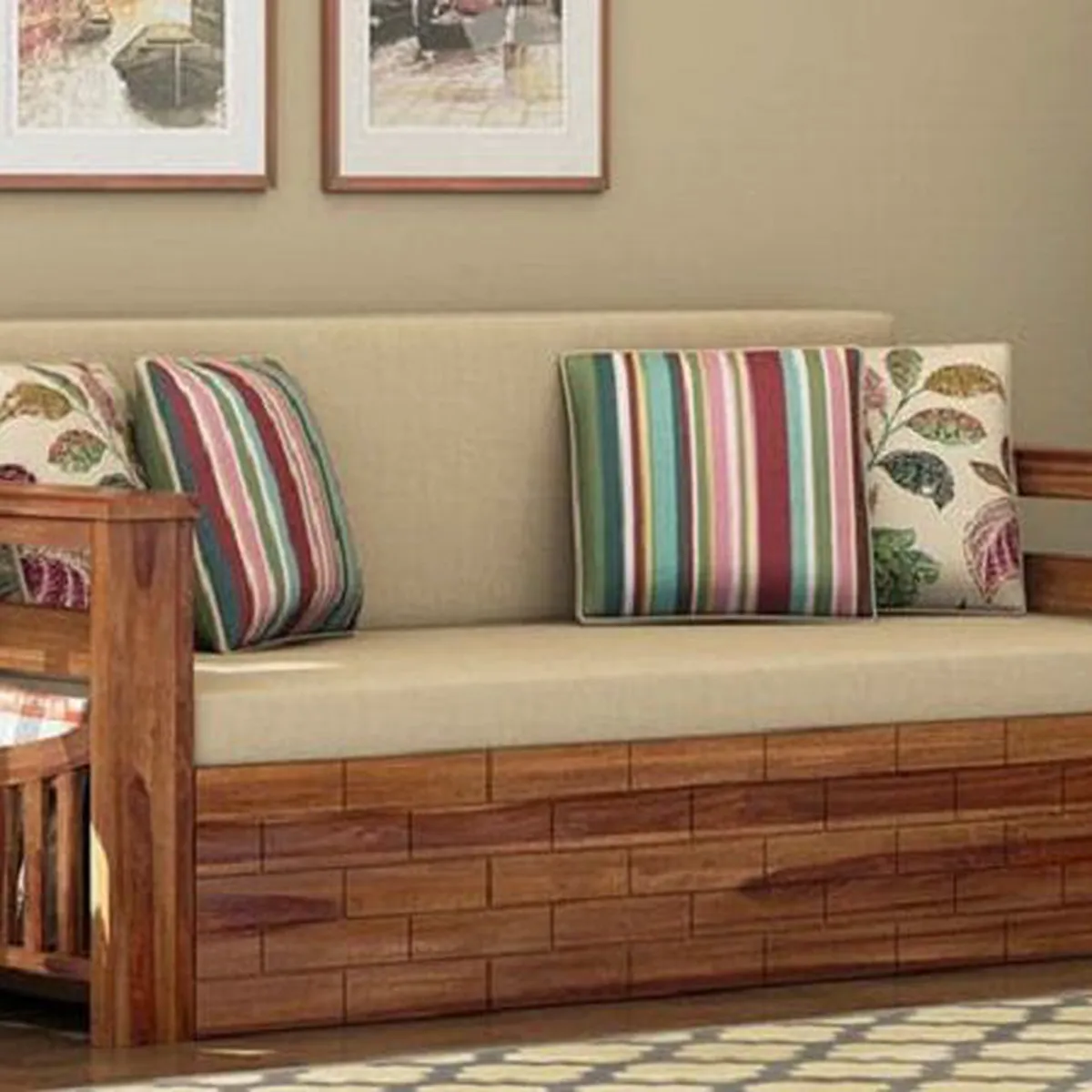 Những mẫu bàn ghế sofa gỗ cho phòng khách nhỏ đẹp nhất Những mẫu bàn ghế sofa gỗ cho phòng khách nhỏ đẹp nhất
