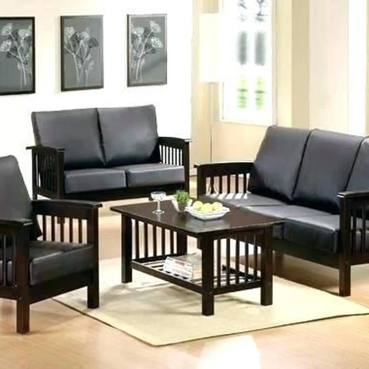 Những mẫu bàn ghế sofa gỗ cho phòng khách nhỏ đẹp nhất Những mẫu bàn ghế sofa gỗ cho phòng khách nhỏ đẹp nhất