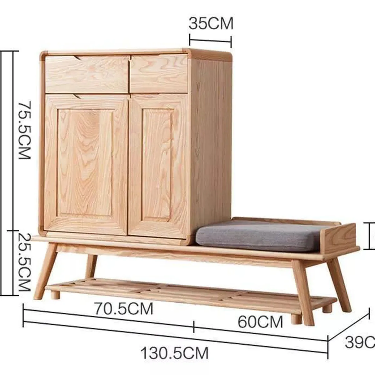 Mẫu tủ giày dép bằng gỗ sồi đẹp 2023 Mẫu tủ giày dép bằng gỗ sồi đẹp 2023