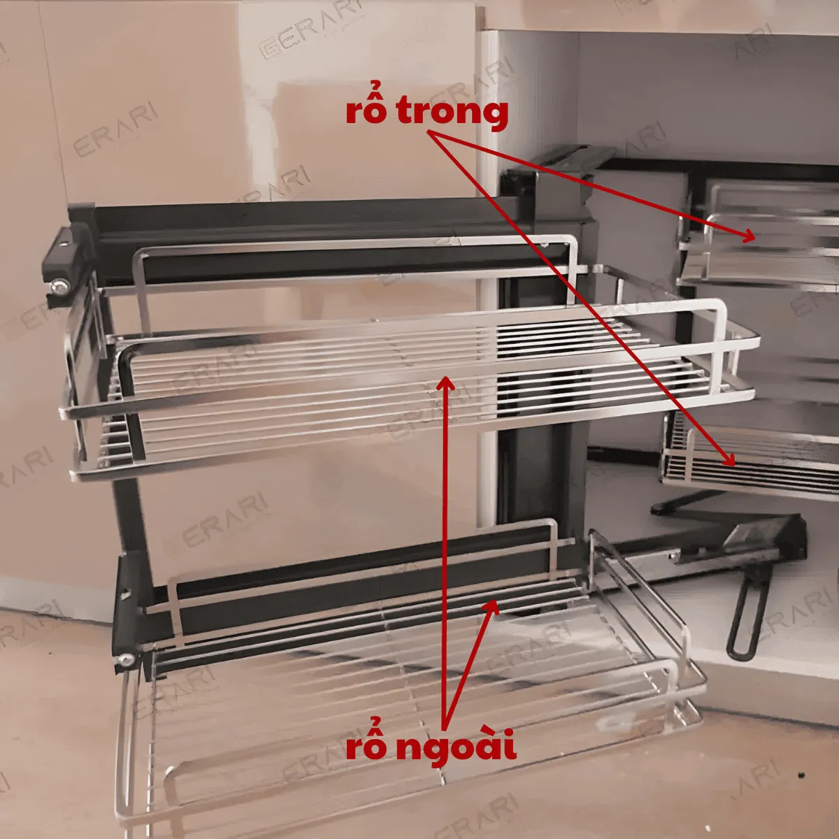 Kệ góc liên hoàn – Giải pháp hiệu quả giúp tối ưu hóa tủ bếp chữ L Kệ góc liên hoàn – Giải pháp hiệu quả giúp tối ưu hóa tủ bếp chữ L