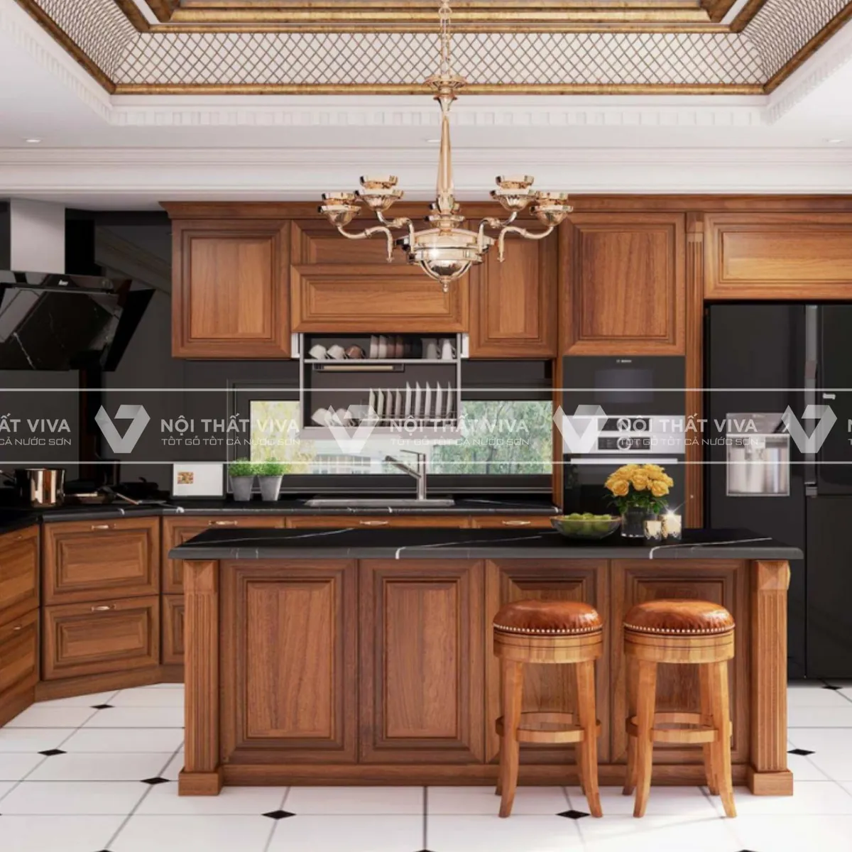 Tủ bếp gỗ gõ đỏ - 5 ưu điểm vượt trội, 3 lý do giá thành luôn cao    Tủ bếp gỗ gõ đỏ - 5 ưu điểm vượt trội, 3 lý do giá thành luôn cao