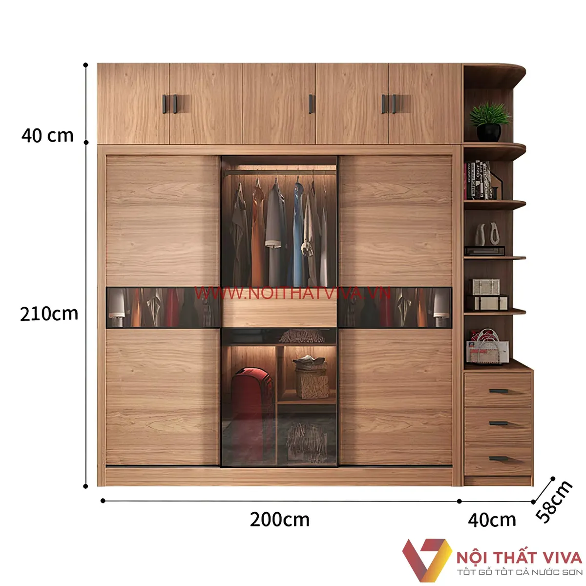 Kích thước tủ quần áo tiêu chuẩn, hợp phong thủy phổ biến hiện nay Kích thước tủ quần áo tiêu chuẩn, hợp phong thủy phổ biến hiện nay