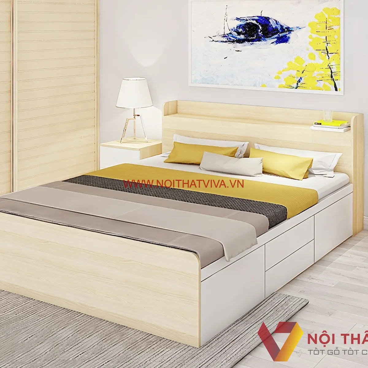 Giường Ngủ Gỗ Công Nghiệp Giường Ngủ Gỗ Công Nghiệp
